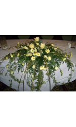 Top Table Creams weddings Flowers